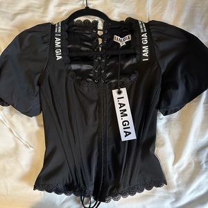 NWT I.AM.GIA chelsey corset top